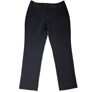 White House Black Market Women's Ankle‎ Pants Size 6 Black Cotton Blend